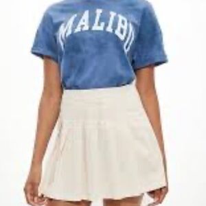 American Eagle size 0 beige tennis pleated skirt